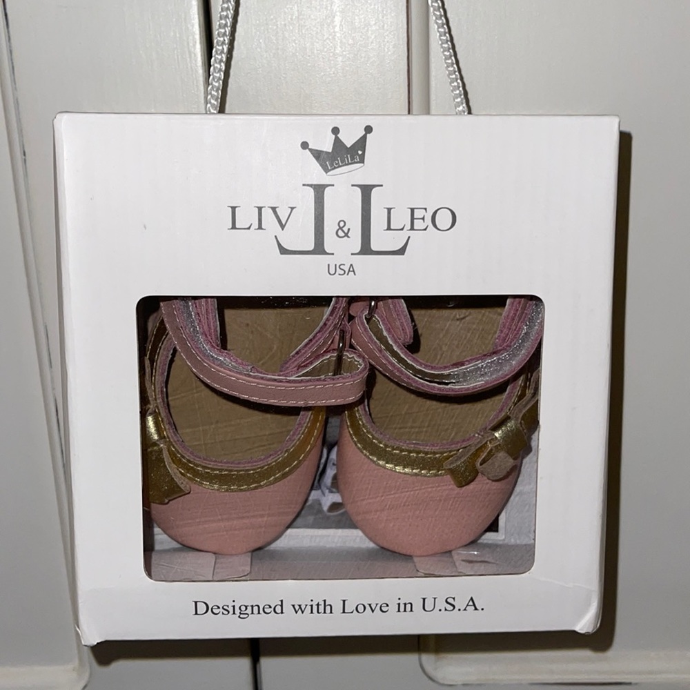Liv & Leo Pink Baby Shoes